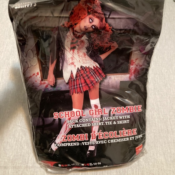 Zombie (adult) school girl Halloween costume - M - Picture 5 of 13